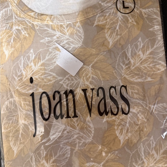 Pajamas SET ultra soft with leaf pattern - elastic waist- jogger bottoms NWT - Picture 10 of 10